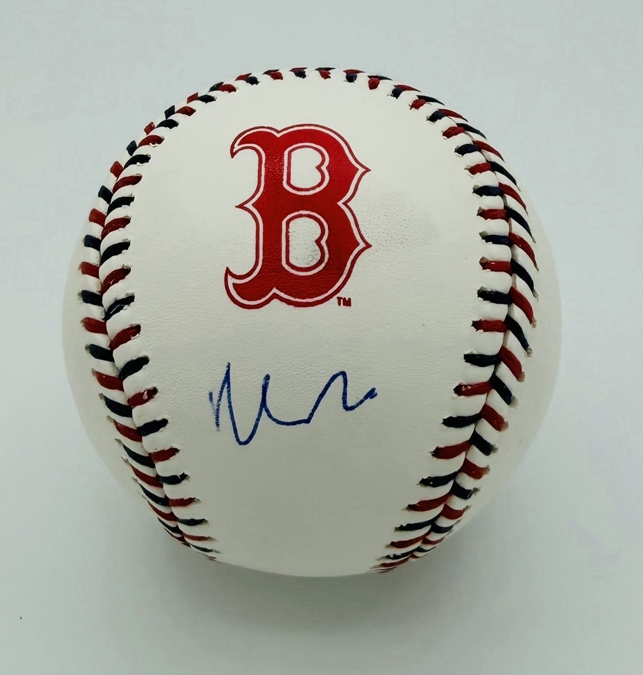 MATT DAMON SIGNED BOSTON RED SOX TEAM STITCH BASEBALL AUTOGRAPH+BECKETT BAS