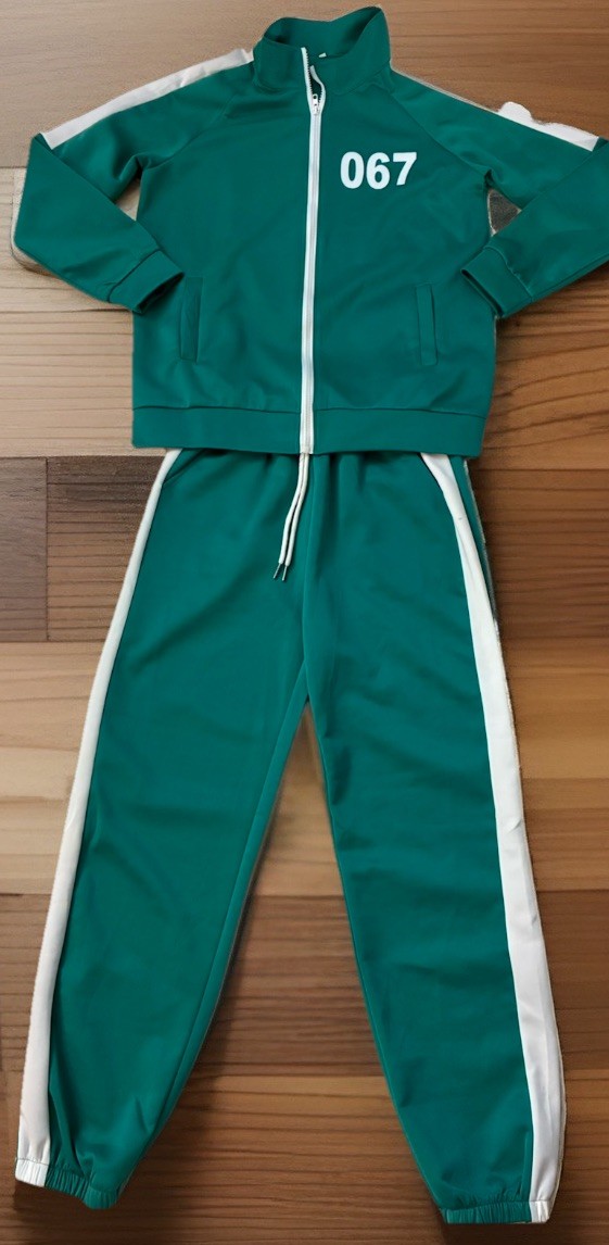 Netflix Squid Game Official 067 Track Suit Jacket & Pants Set 2pc Sz Sm