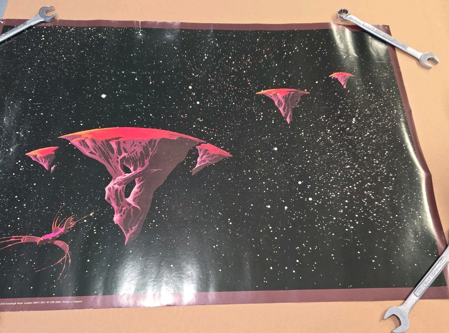 VTG 1973 Yes Songs 3 32″x24″ Poster ORIGINAL COPY Roger Dean VG Condition