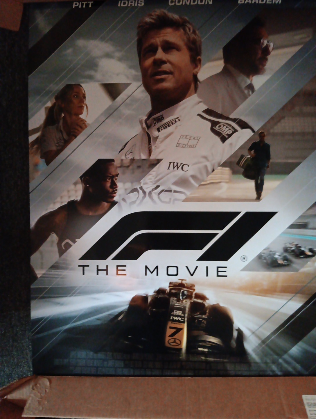 F1 The Movie Poster front and back poster