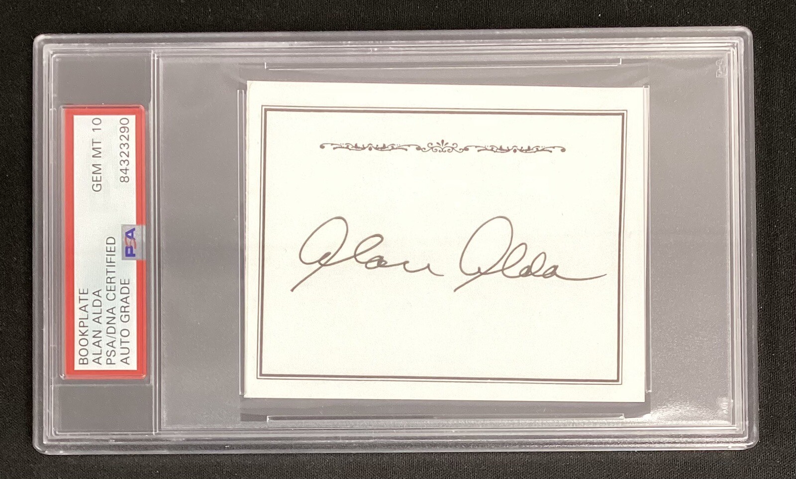 Alan Alda Signed Bookplate Mash Hawkeye 30 Rock Tough Sig PSA/DNA Auto Gem 10