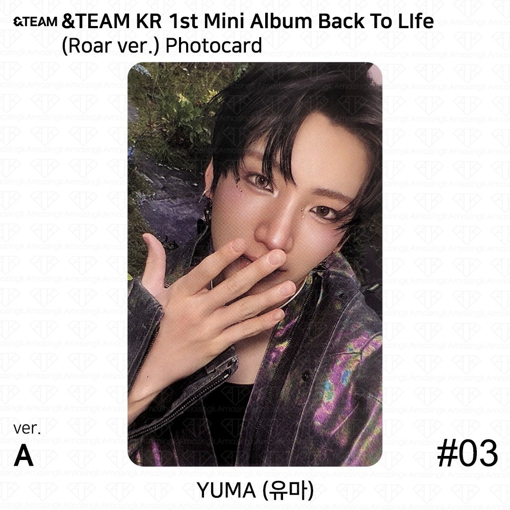 &TEAM KR 1st Mini Album Back To Life Roar ver. Official Photocard Postcard KPOP