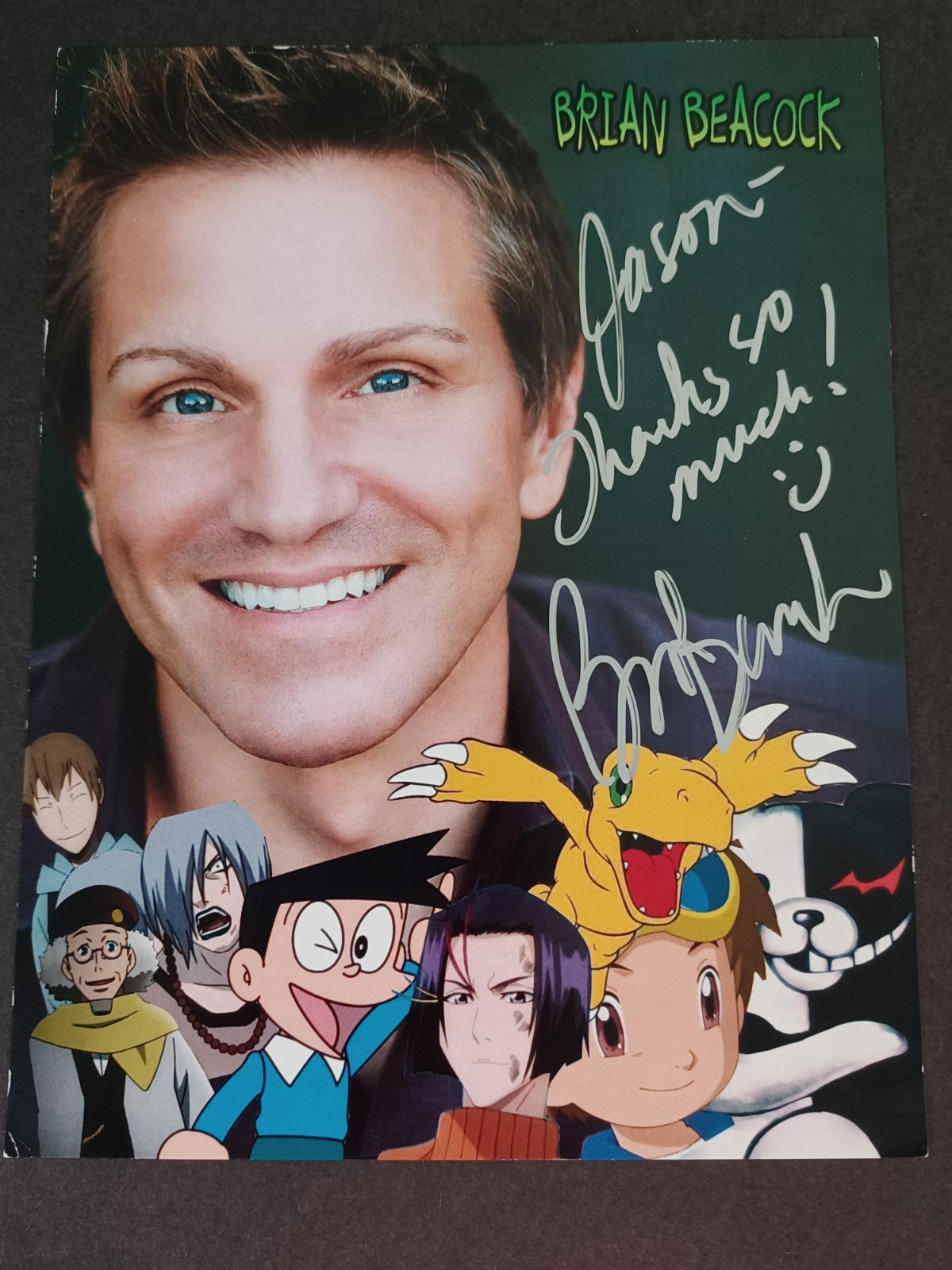 Brian Beacock Signed 5.5″ x 7″ Photo – Voice Actor – Anime, Video Games