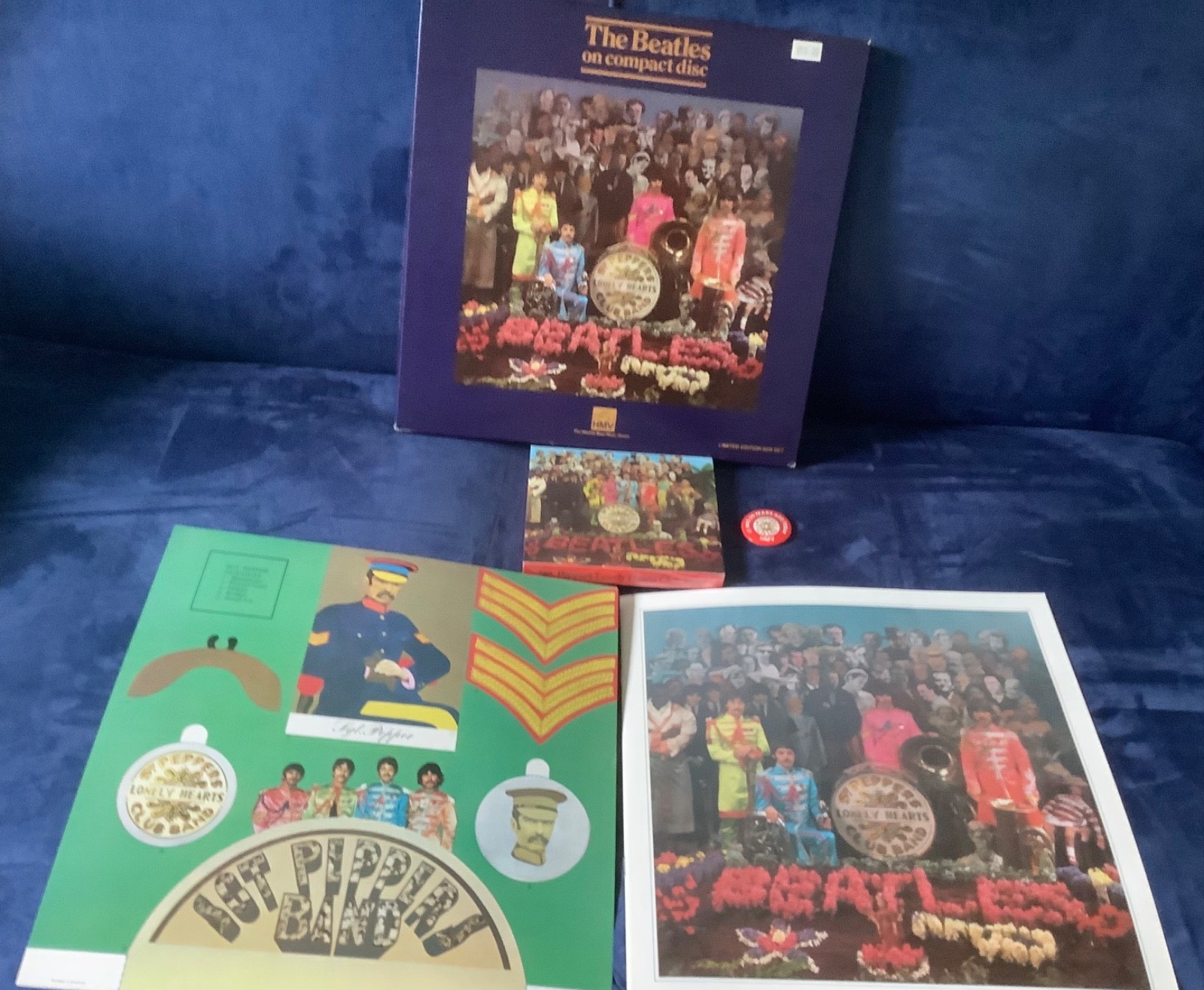 The Beatles ‘Sgt. Pepper’ 1987 HMV limited edition box set UK w/ sealed CD !