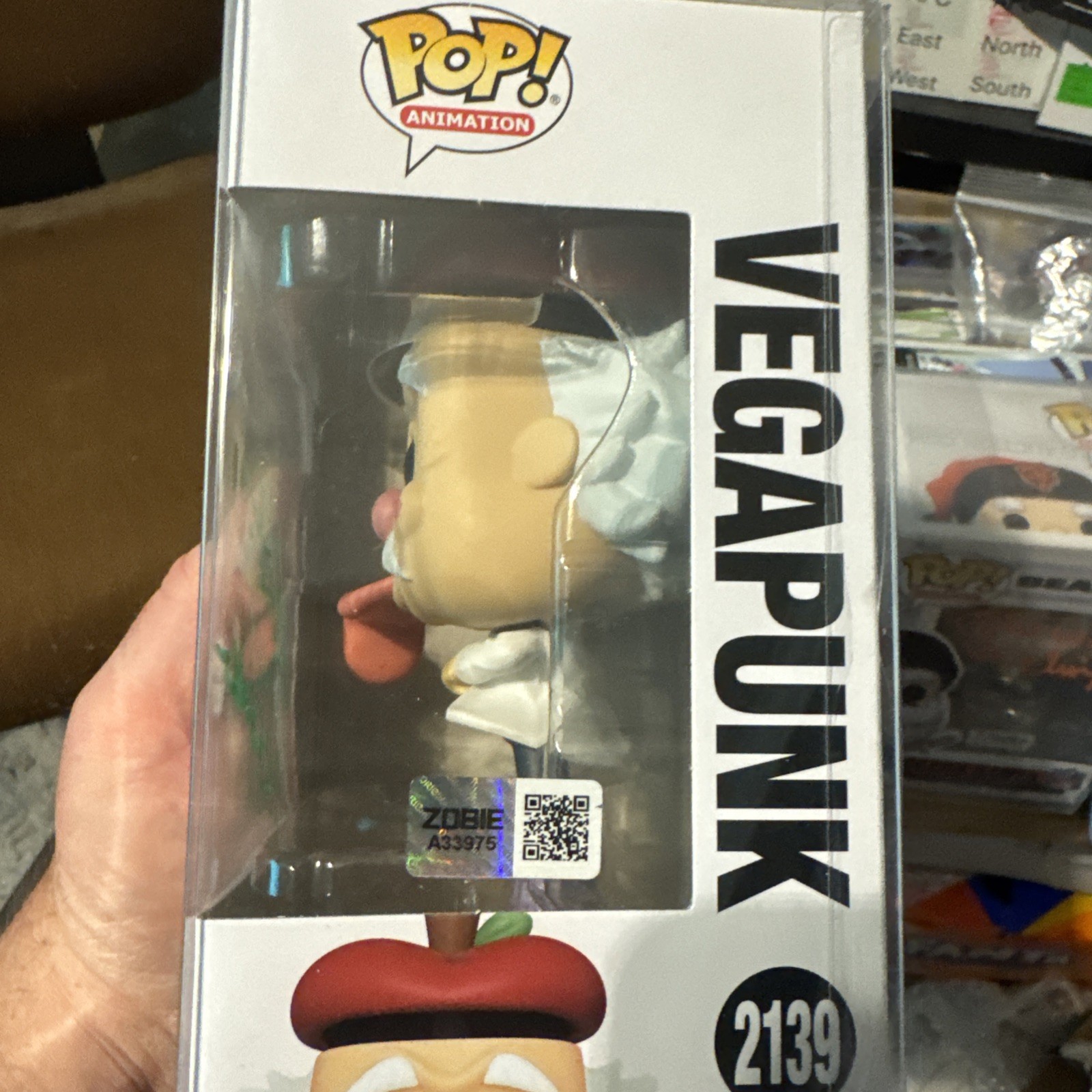 Kent Williams Autographed Anime Vegapunk One Piece Funko Pop #2139 OC Marketing
