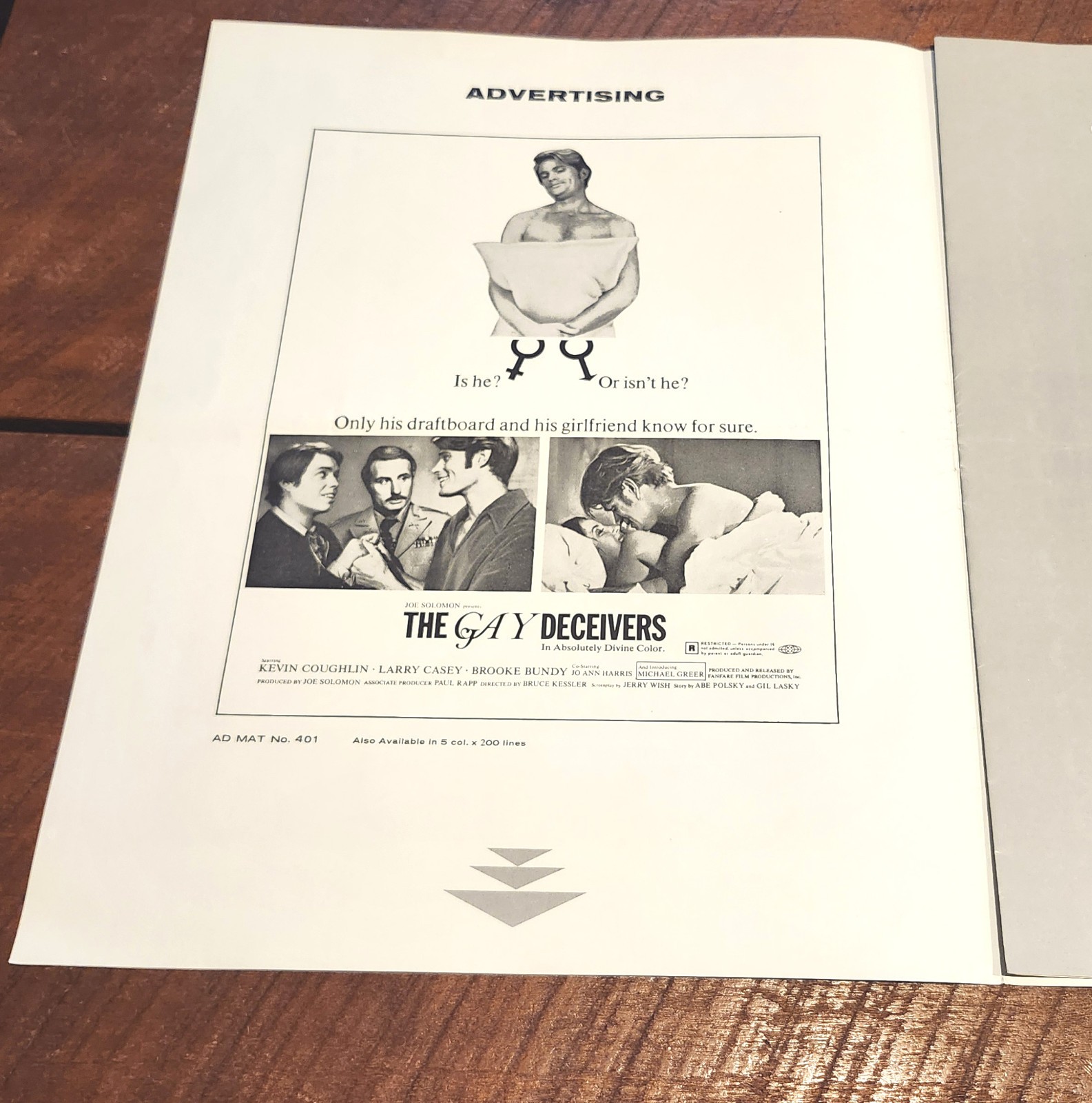 The Gay Deceivers Movie Pressbook Campaign 1969 LGBTQ Comedy
