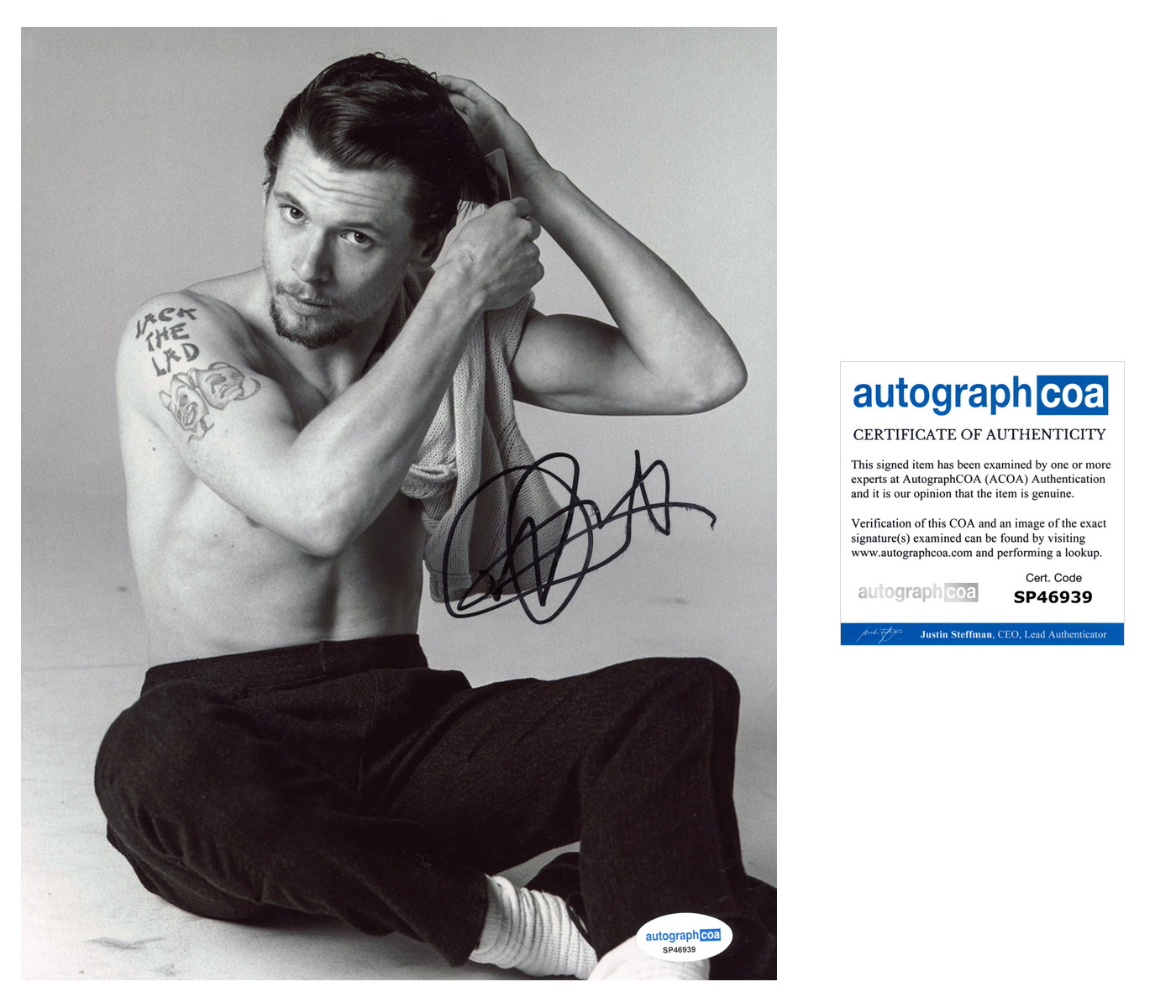 Jack O’Connell Sinners Autographed Signed 8×10 Photo ACOA