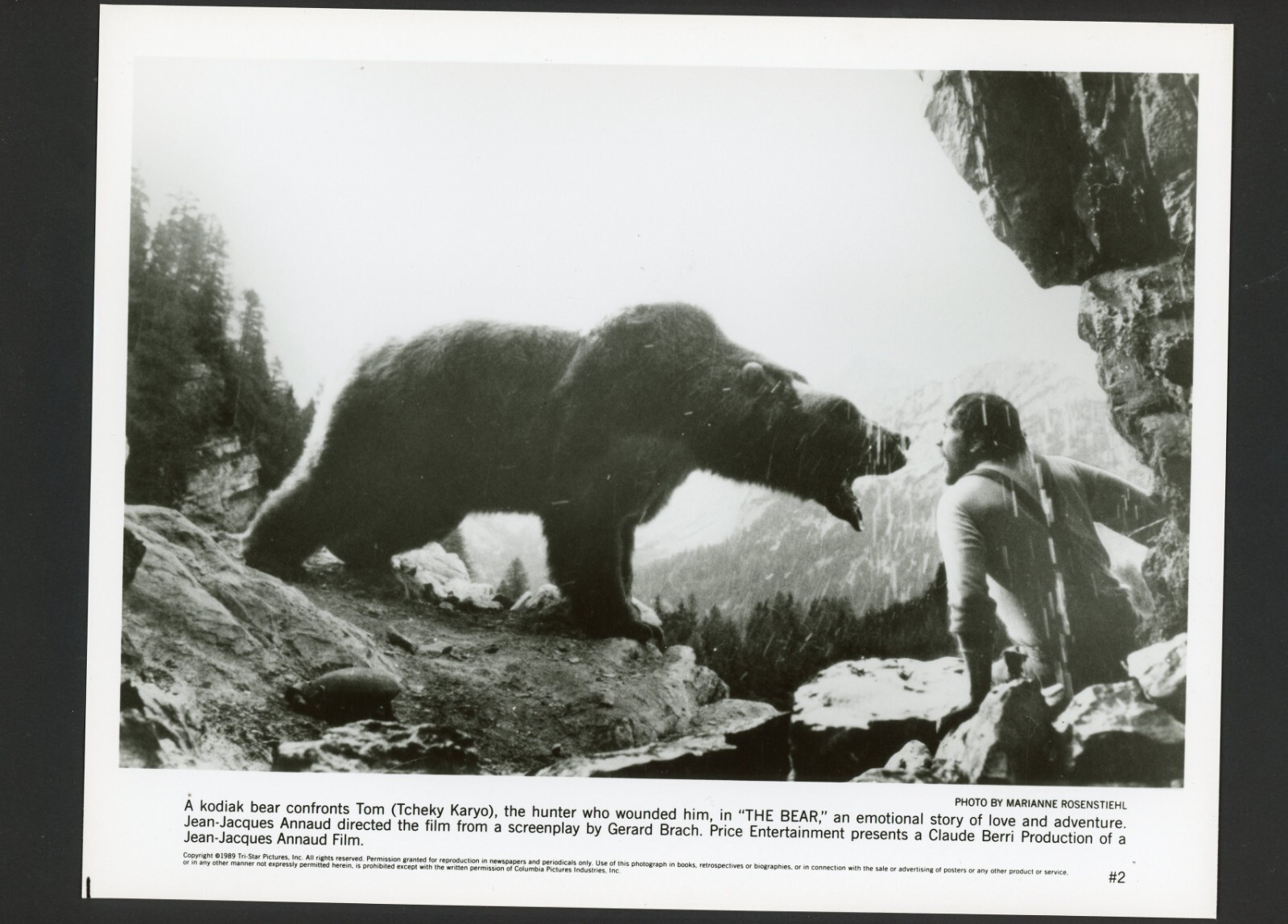 THE BEAR 1989 Original Hollywood Photo Vintage 8×10 Celebrity Memorabilia
