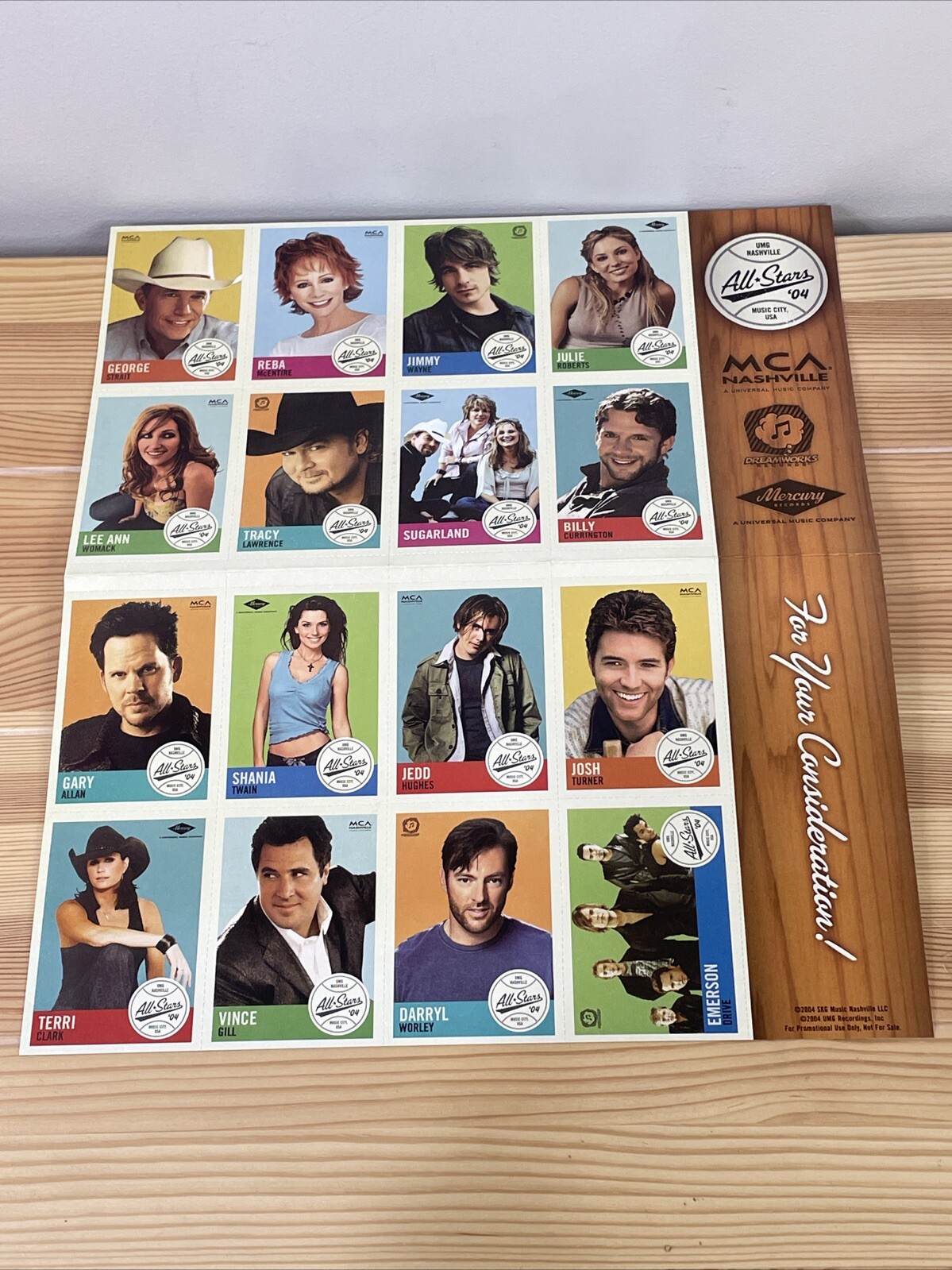 SKG Music Nashville 2004 Country Music All Stars Baseball Cards