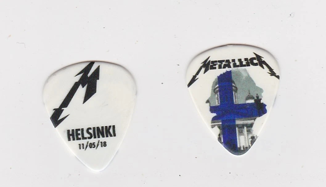 METALLICA TOUR GUITAR PICK Worldwired Tour HELSINKI FINLAND 11/05/18 May 11 2018