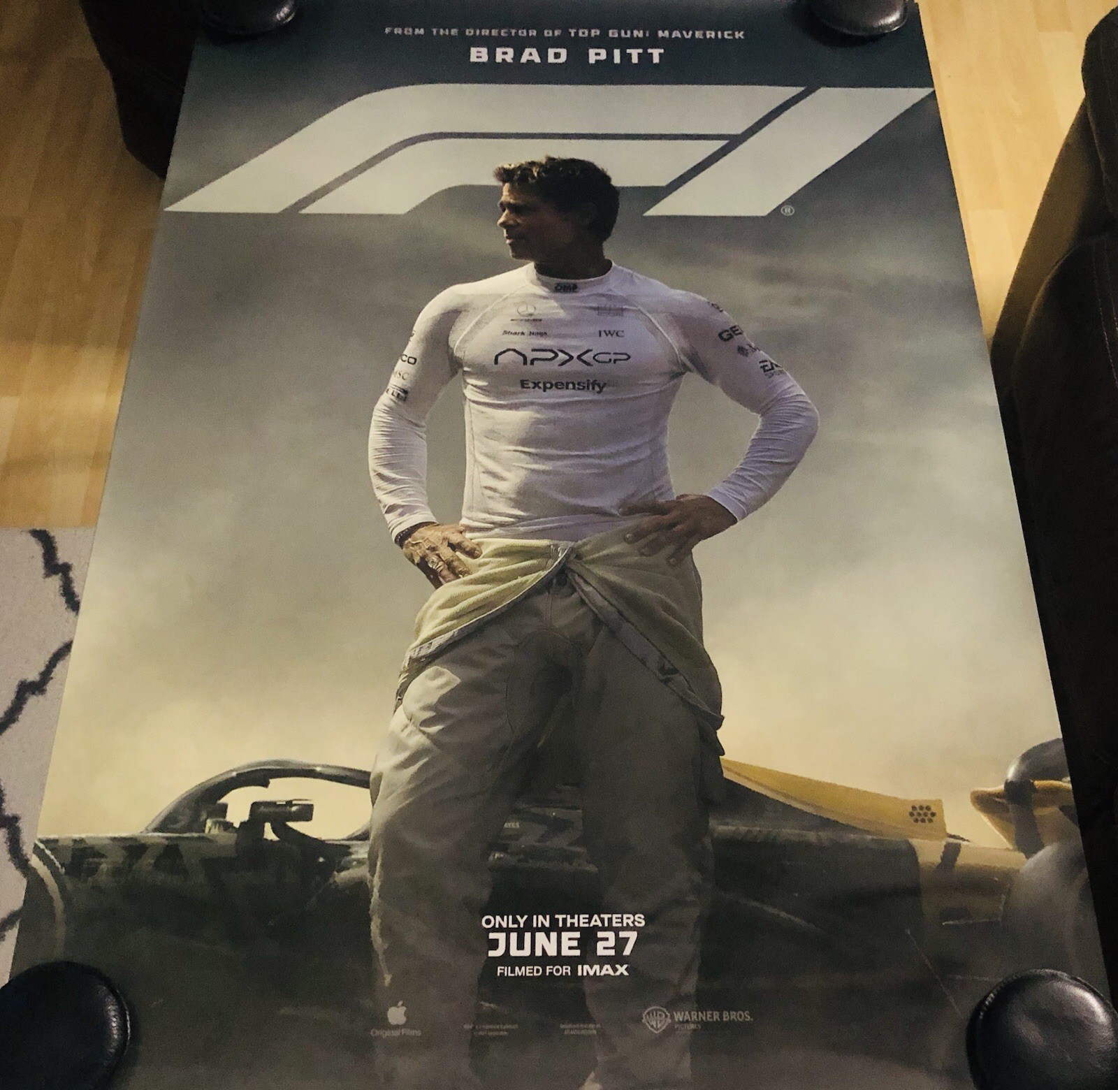 F1 Original Double Sided DS 27×40 Movie Poster Brad Pitt Bardem Formula One A