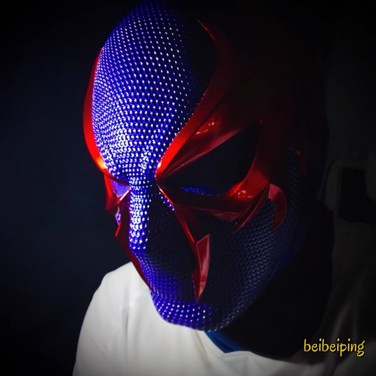 Marvels Spider-man 2099 1:1 Wearable FRP Helmet Mask Halloween Cosplay Prop Gift