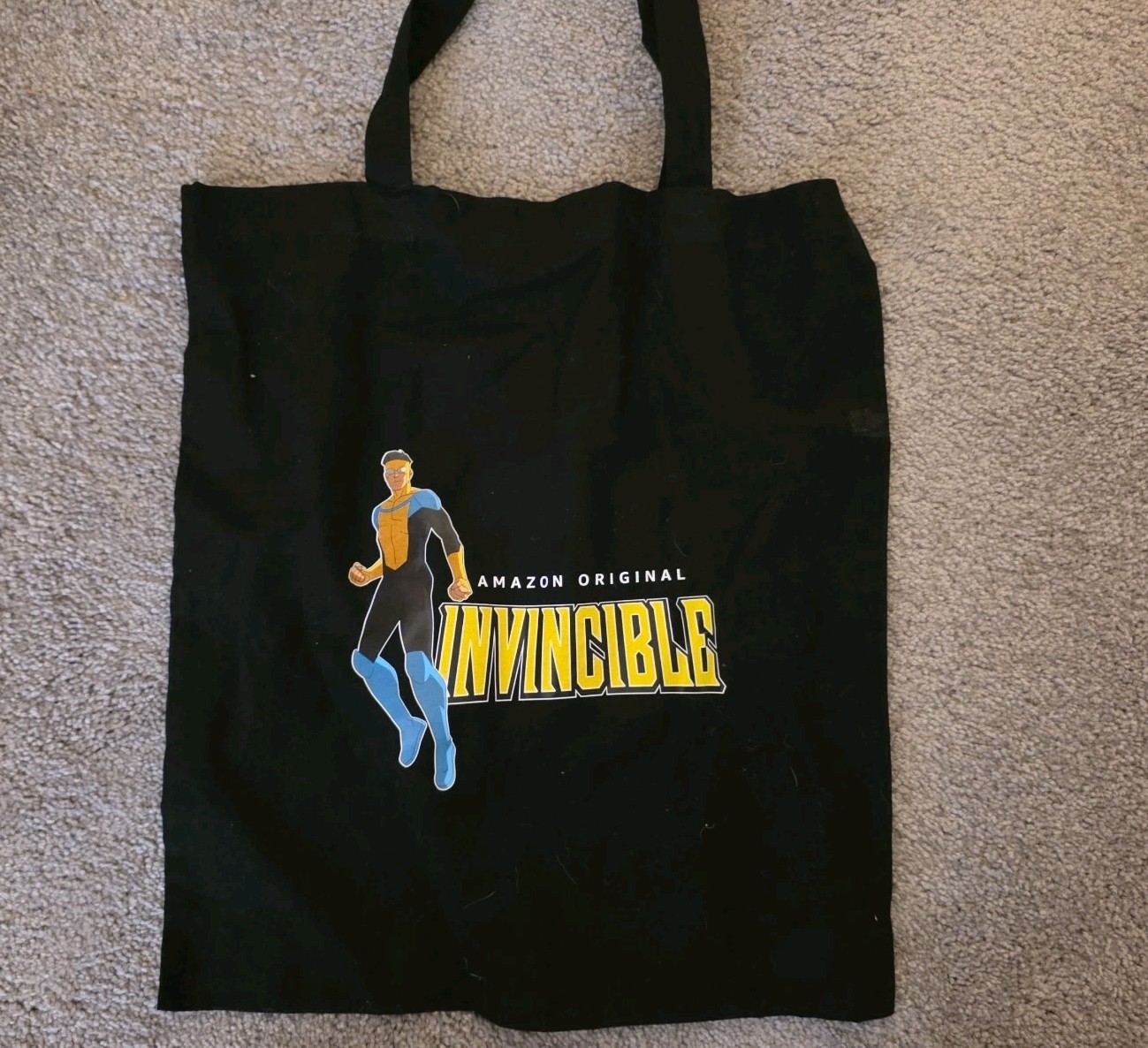 AMAZON ORIGINAL PRIME INVINCIBLE BLACK TOTE BAG PREMIERE PROMO Comic unused