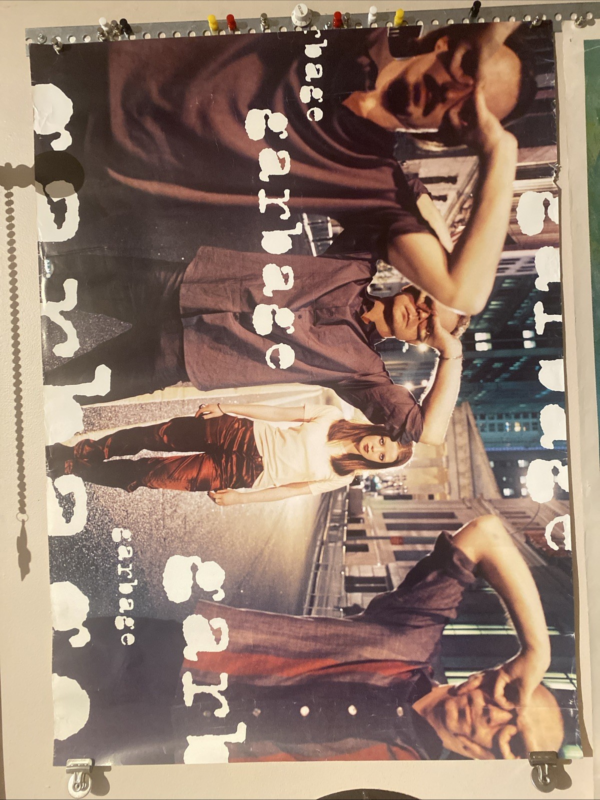 Garbage Orig 1995 Self Titled Debut Promo Poster 26×36 Angelfish Shirley Manson