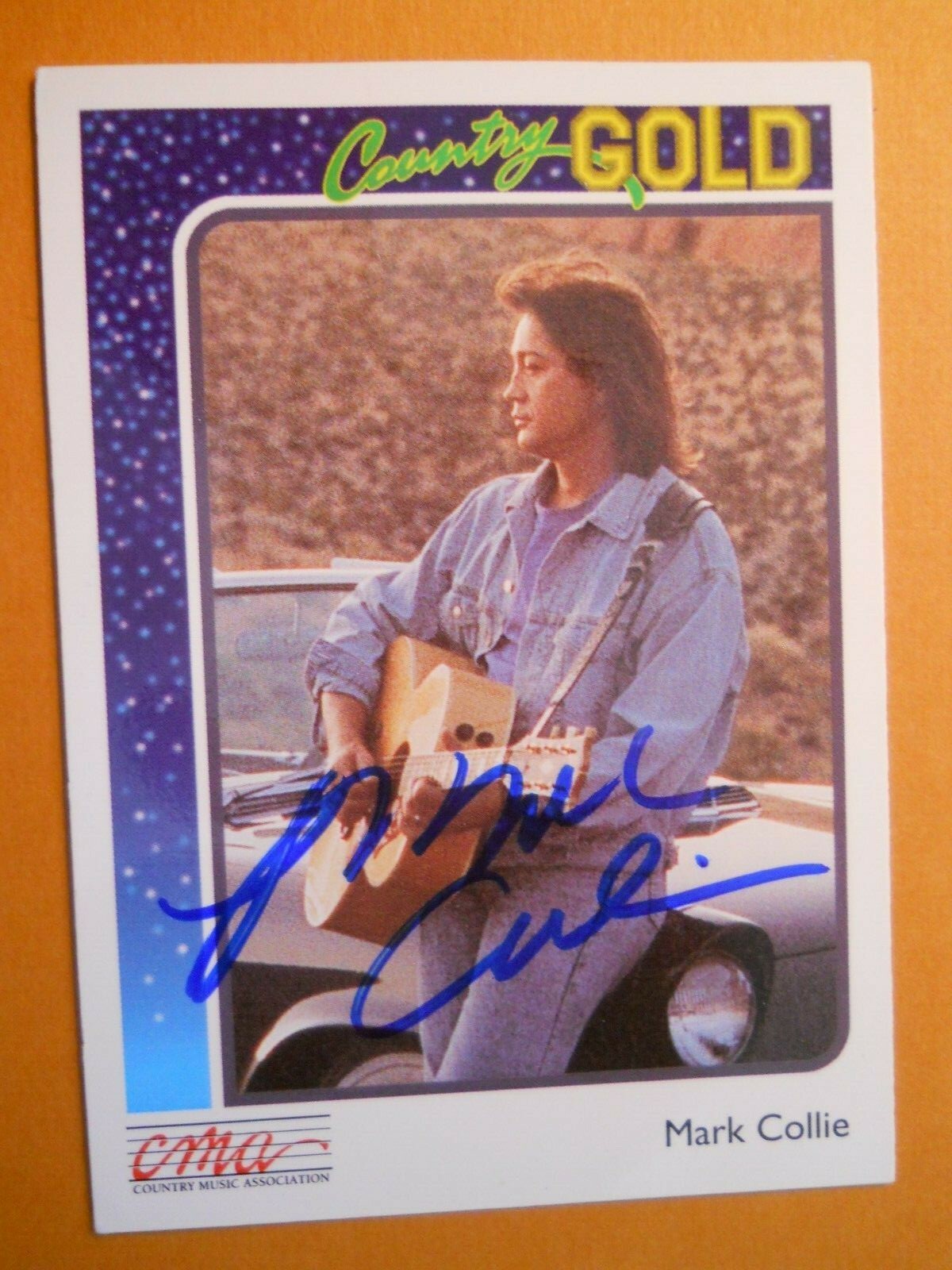 Mark Collie – 1992 Sterling Cards Autographed Country Gold card # 58 – Singer