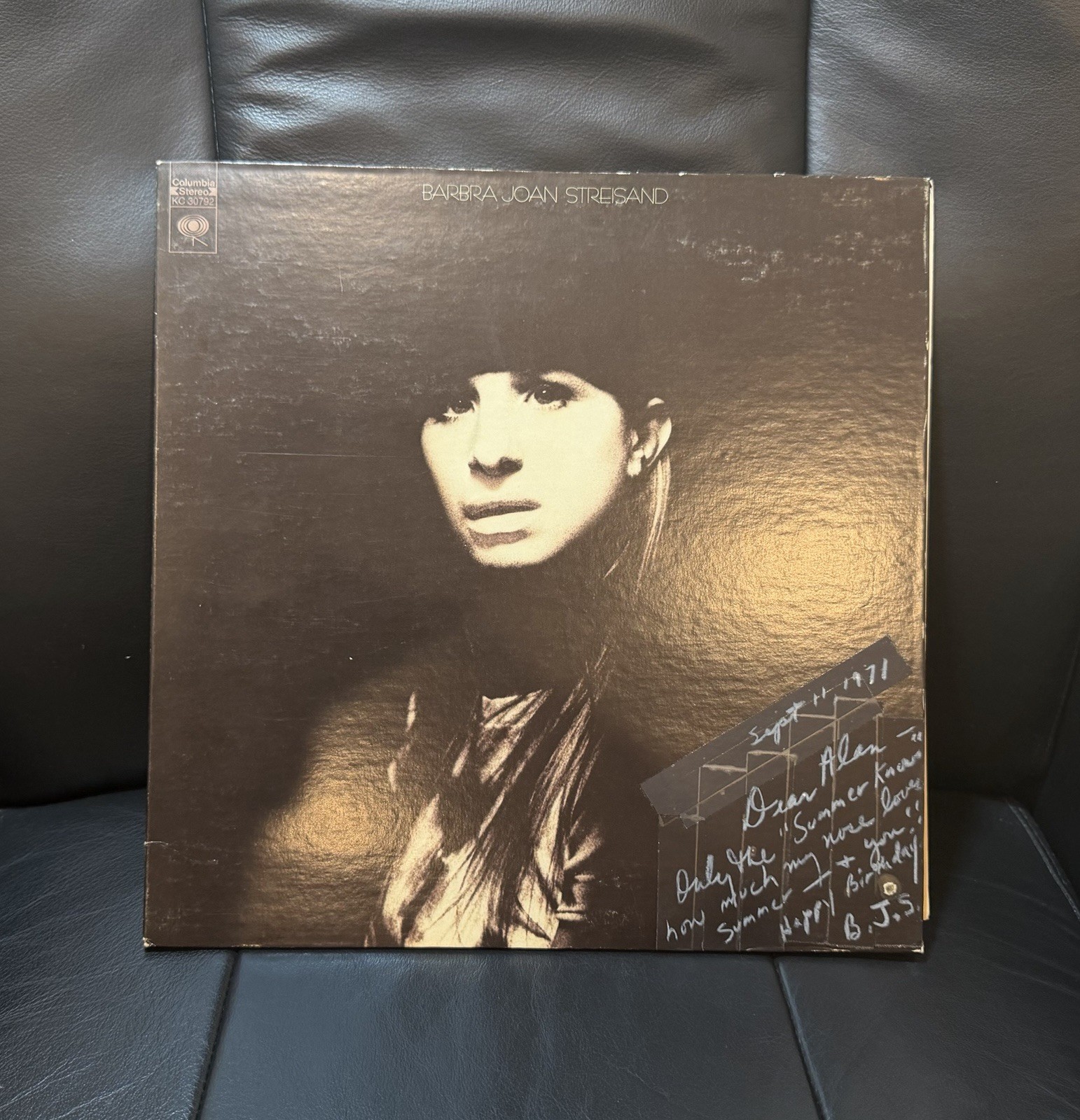 Barbra Streisand – dedicated and signed “BJS” Autograph 1971 Record Vinyl Album