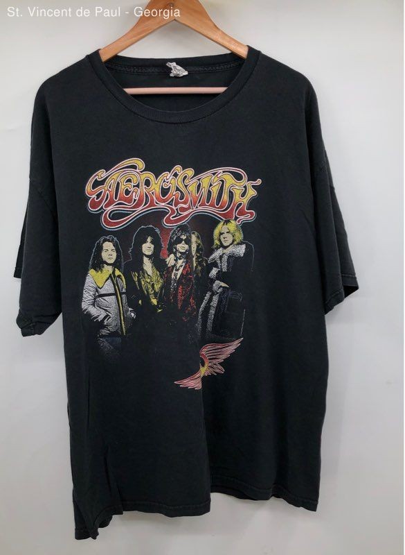 Alstyle Black 2015 Interconnect Rocks Aerosmith Tour T-Shirt – Size 2XL