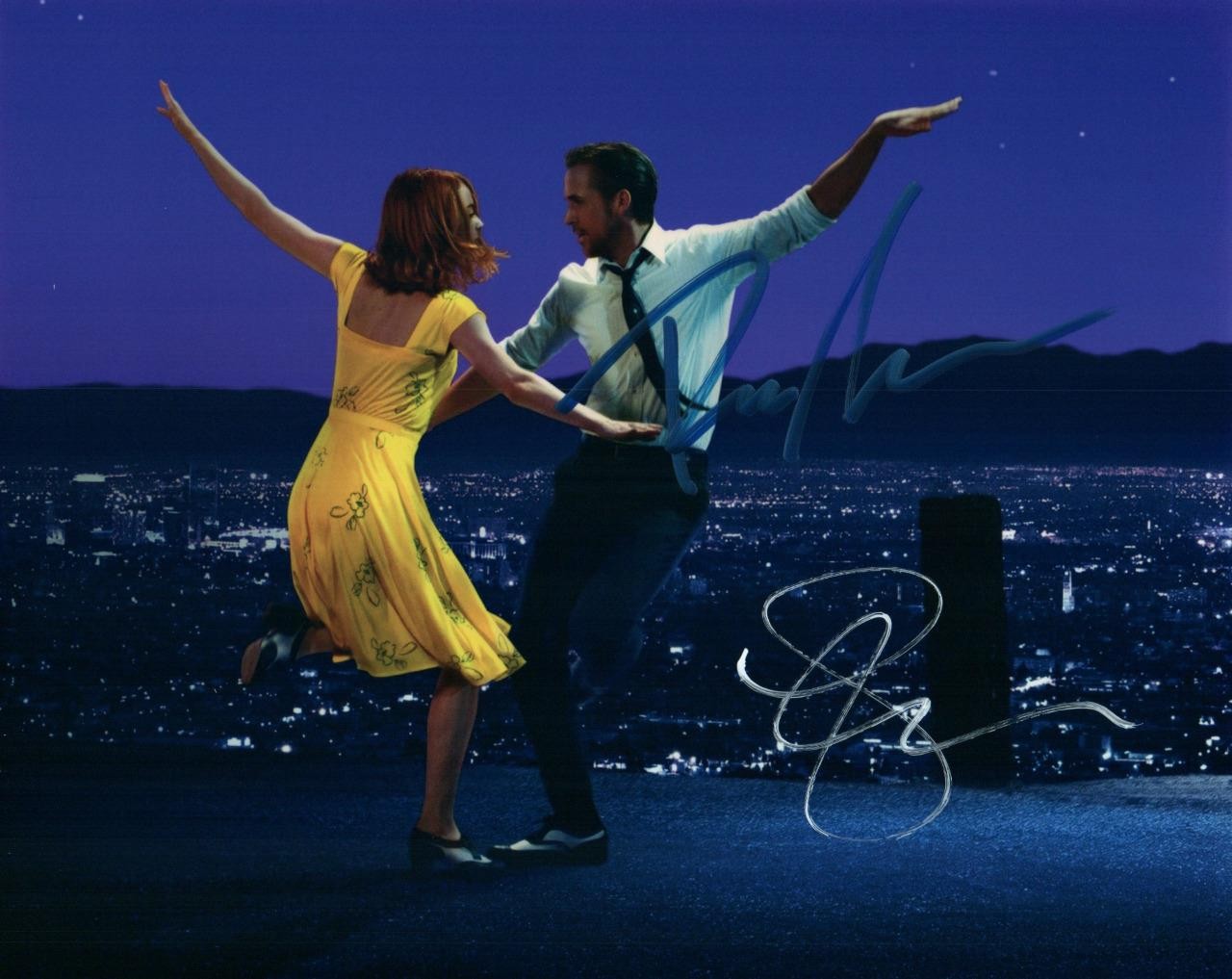 Ryan Gosling Emma Stone autographed 8×10 Photo signed Picture pic and COA