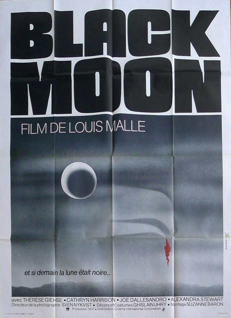 BLACK MOON – LOUIS MALLE / STEWART / DALLESANDRO – ORIGINAL LARGE MOVIE POSTER