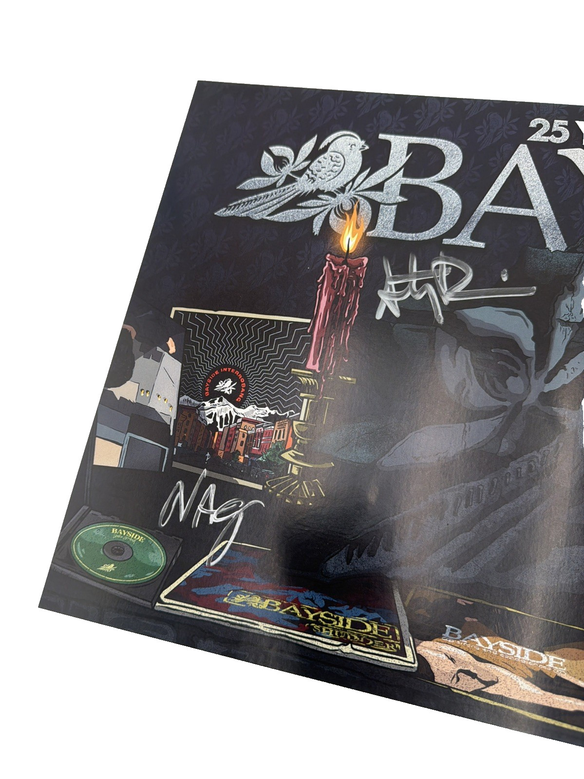 Signed Bayside Errors Tour 2025 VIP Poster Print + Record Autographed Band
