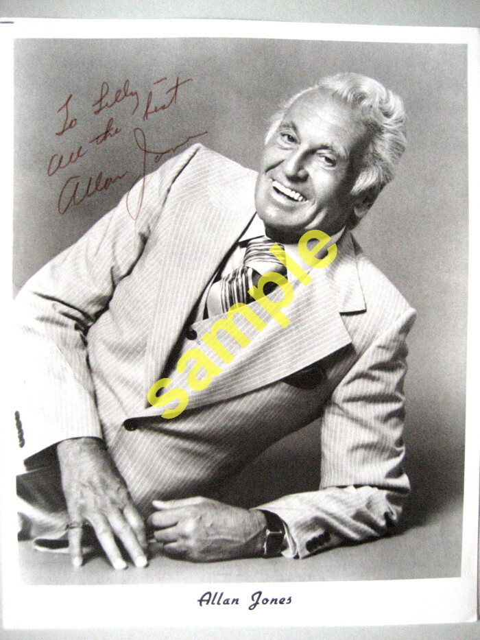 us. ALLAN JONES Original autograph hand signed photo 8×10″ inch /20×25 cm (#1)