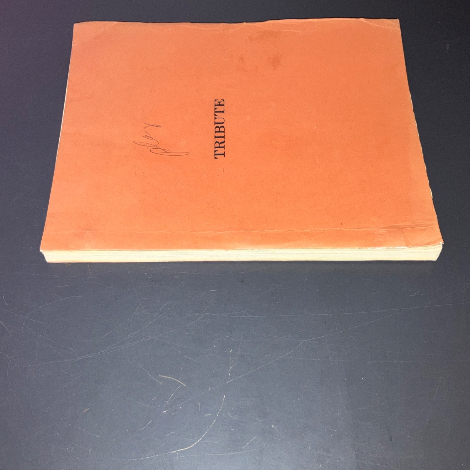 TRIBUTE (1977) Broadway Play Script Bernard Slade Jack Lemmon Film COA RARE