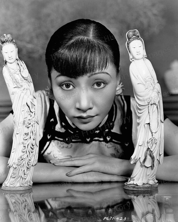 8×10 Print Anna May Wong Portrait Paramount 1937 #4544