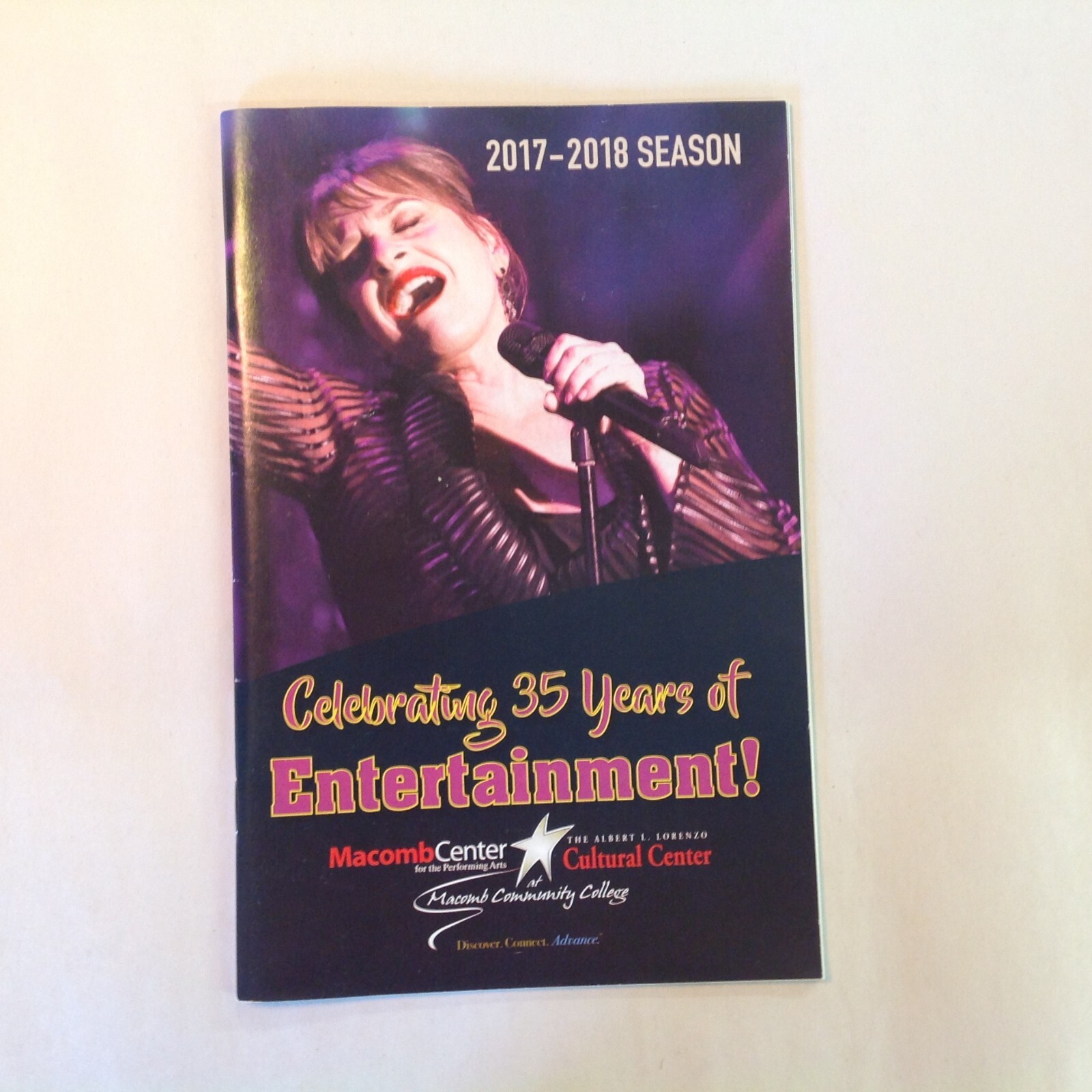 Macomb Center Performing Arts Michigan 2017-18 Season 35 Years Color Schedule