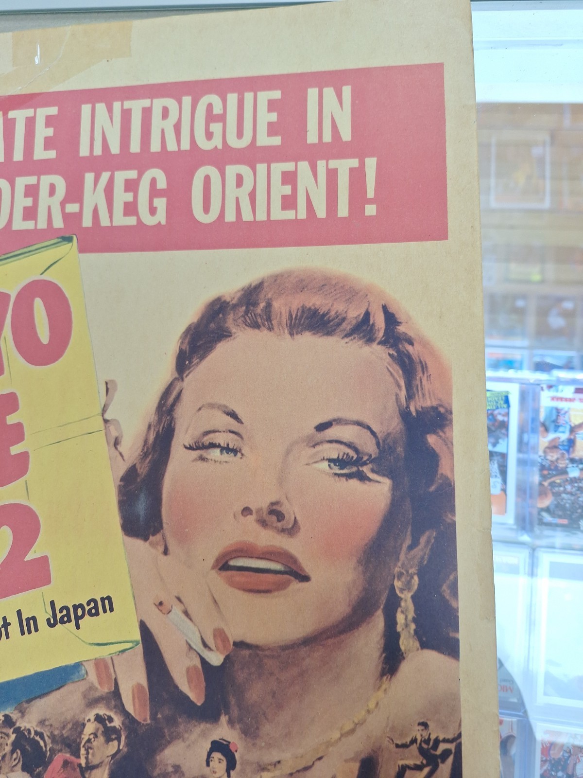 Rare Original 1951 Movie Window Poster “Tokyo File 212” 51/279 UNFRAMED