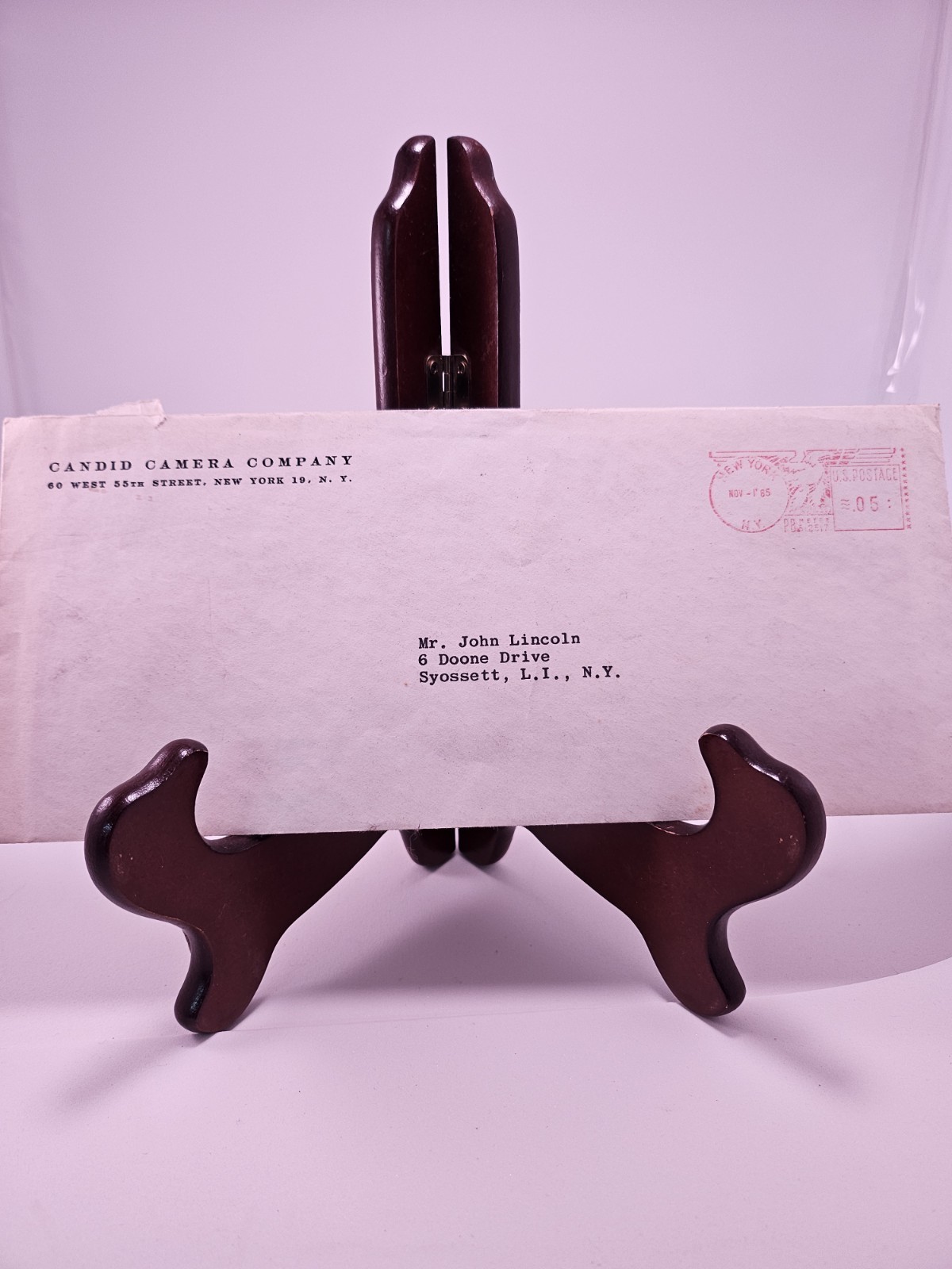 1965 Allen Funt Signed Letter to Contestant & check For being On The show RARE 3