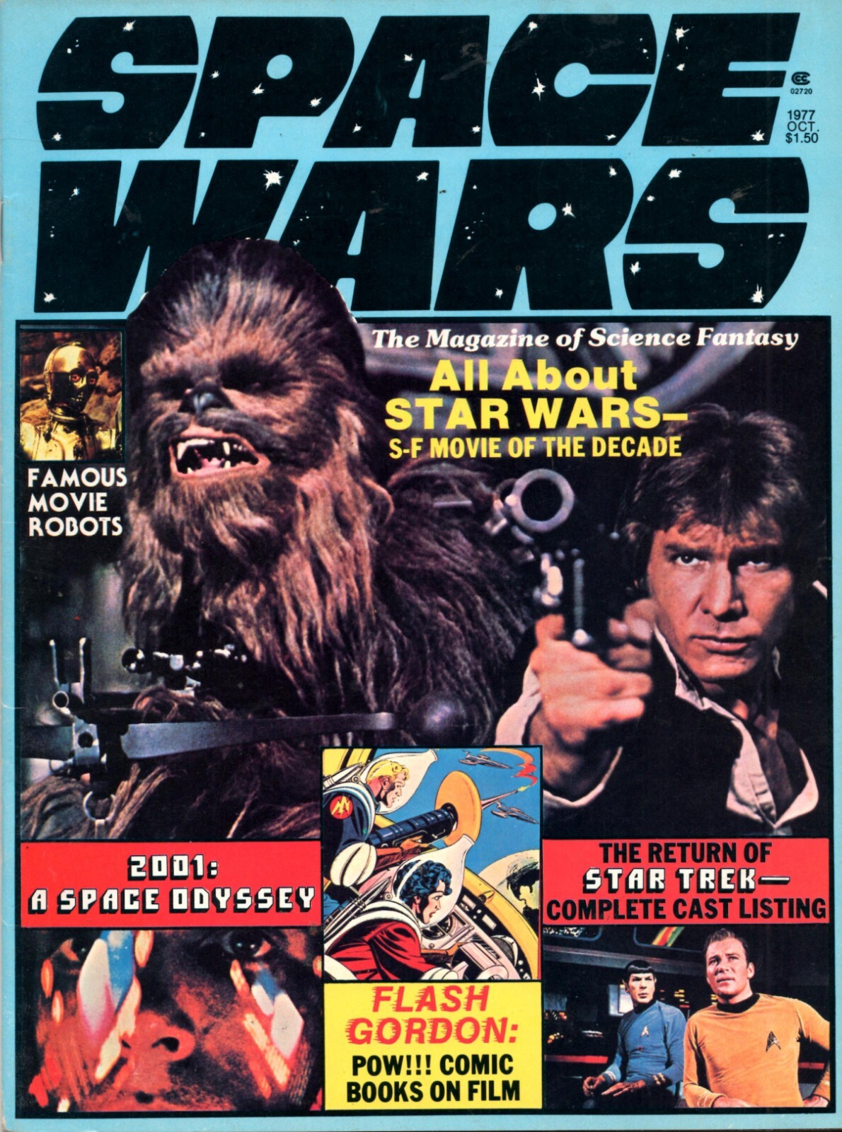 Magazine – Space Wars #01 October 1977 Star Wars Star Trek 2001