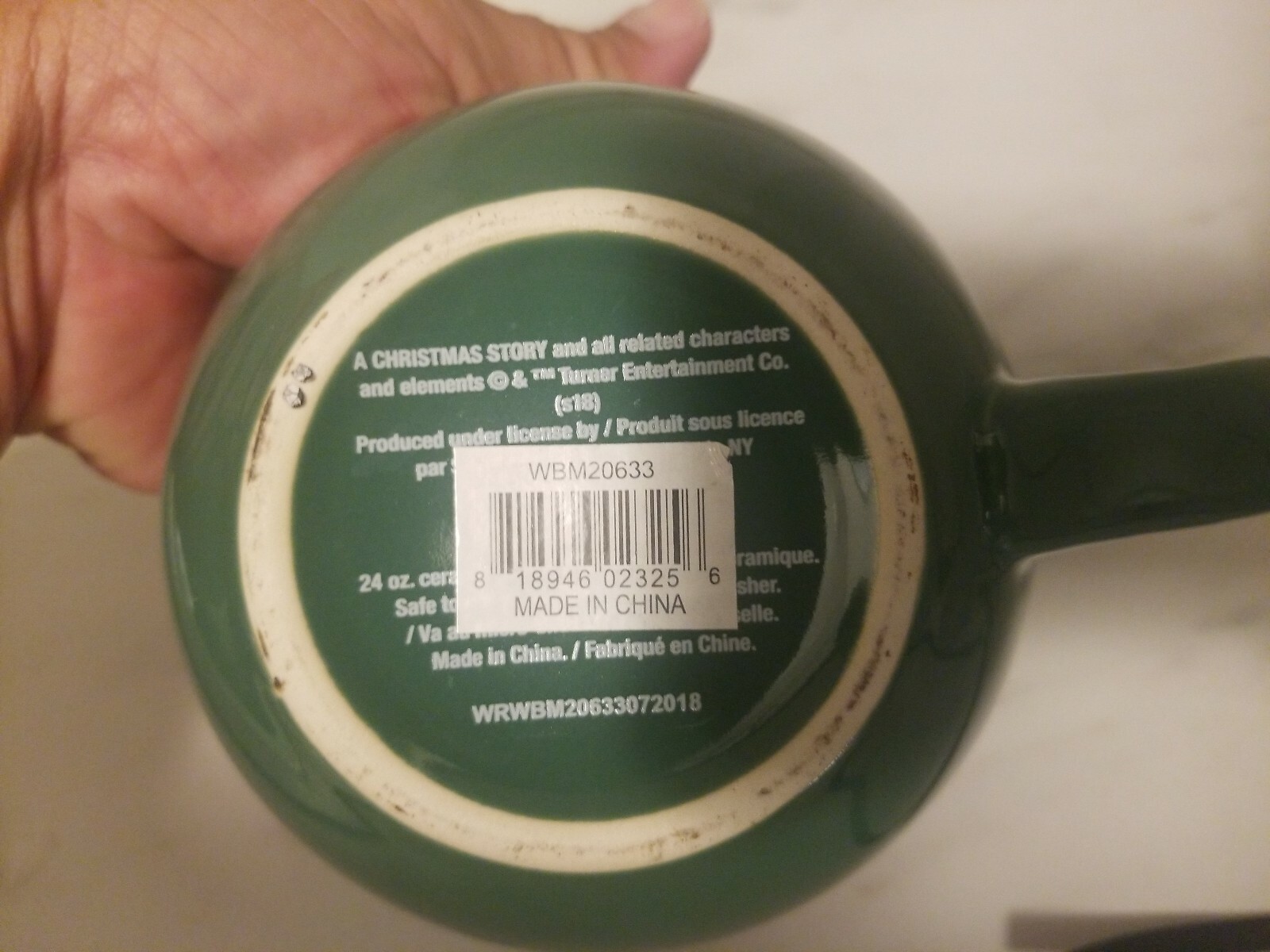 Nice A Christmas Story 24 oz Ralphie Oh Fudge Green Coffee Mug