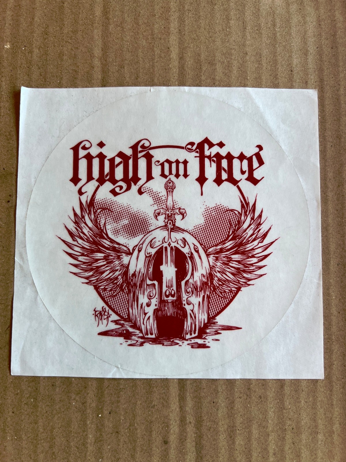 HIGH ON FIRE -Death is this Communion- 2007 PROMO STICKER Sleep RARE Dopesmoker