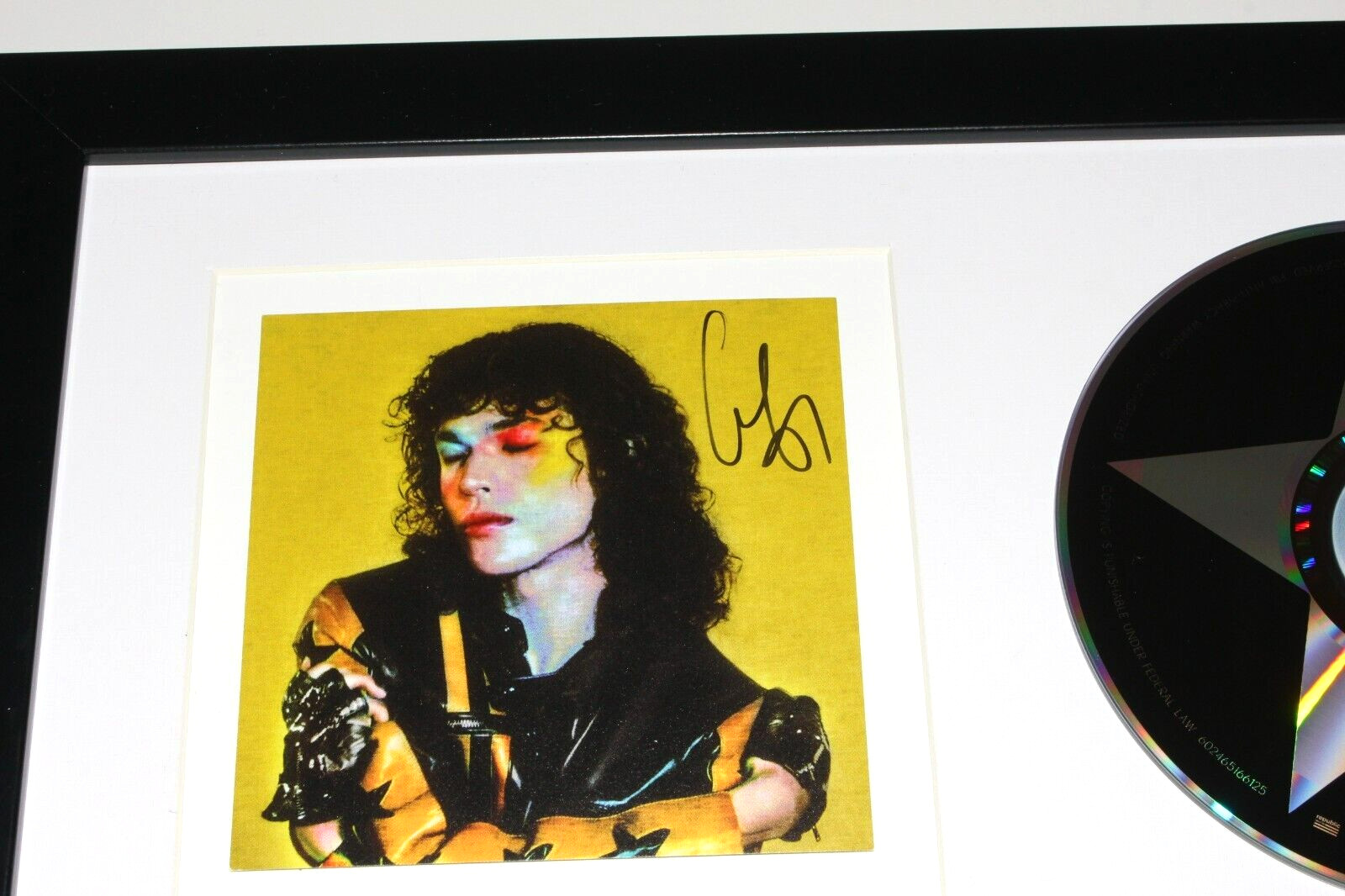 SINGER CONAN GRAY SIGNED FRAMED ‘FOUND HEAVEN’ CD COVER ALBUM BECKETT BAS COA