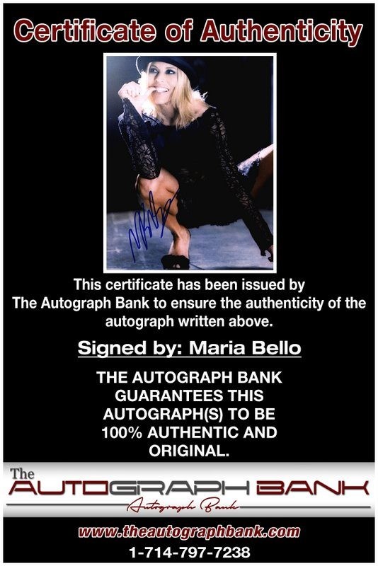 Maria Bello authentic signed celebrity 8×10 photo W/Cert Autographed D1