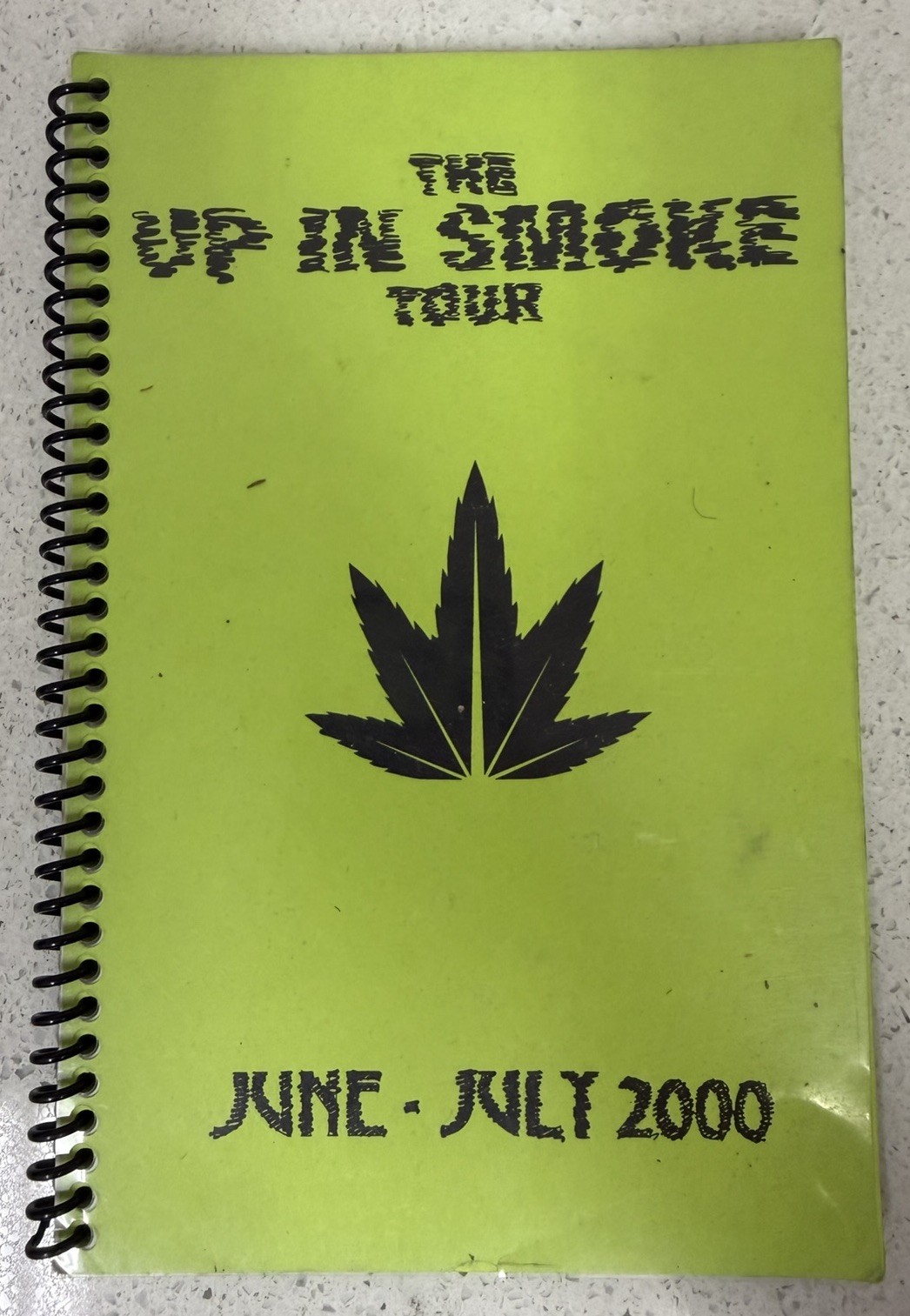 Up In Smoke Tour 2000 Snoop Dogg Dr Dre Crew Itinerary RARE BOOKLET