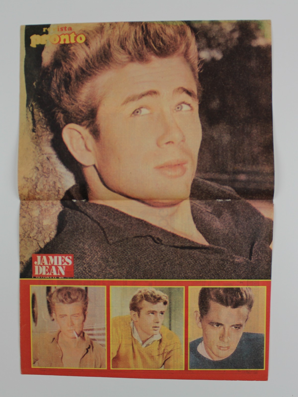 1970’s JAMES DEAN Poster 14.75″ x 10.25″ (37.5 x 26 cm.) Spanish Vintage Item