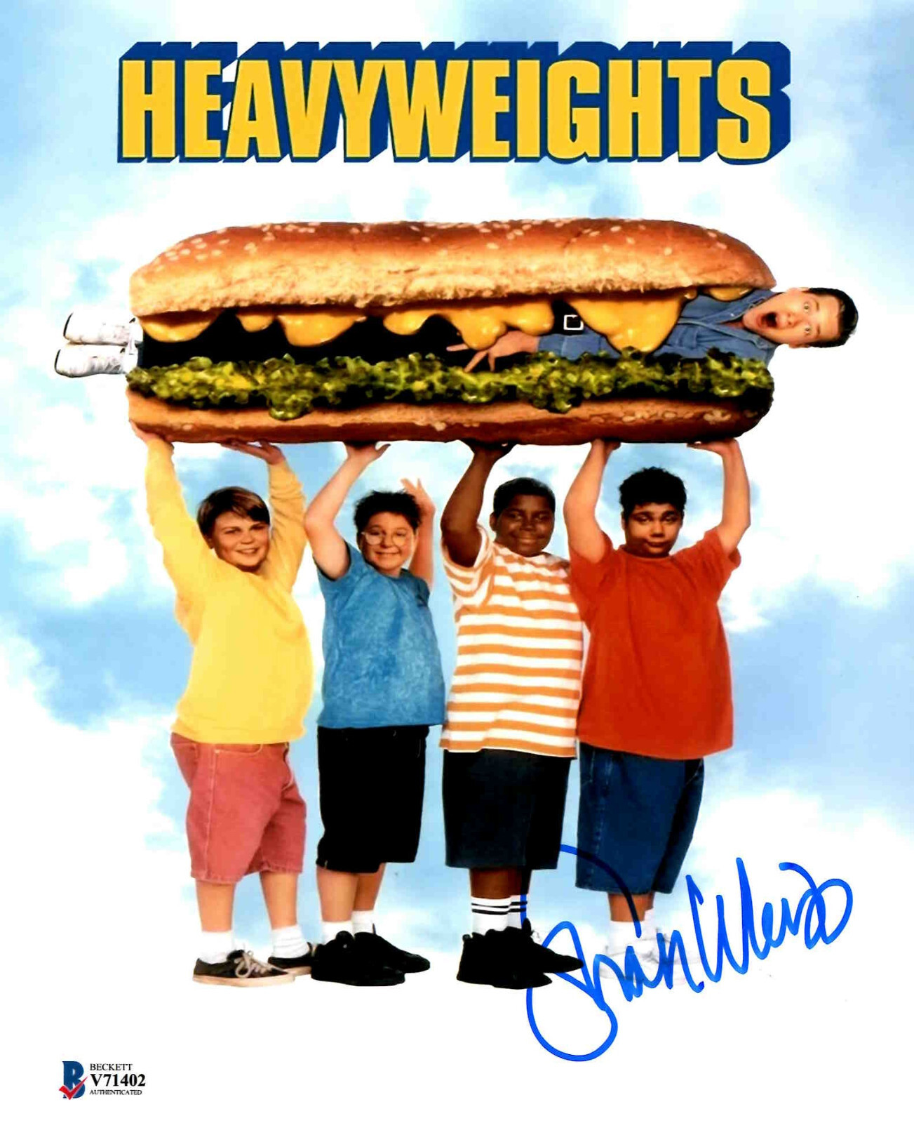 Shaun Weiss Signed 8×10 Photo Heavyweights with Beckett COA
