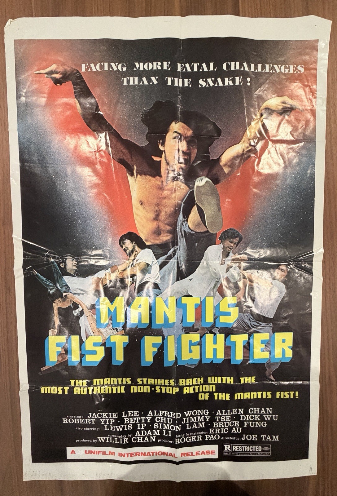Mantis Fist Fighter Original Movie Poster US Unifilm International Release