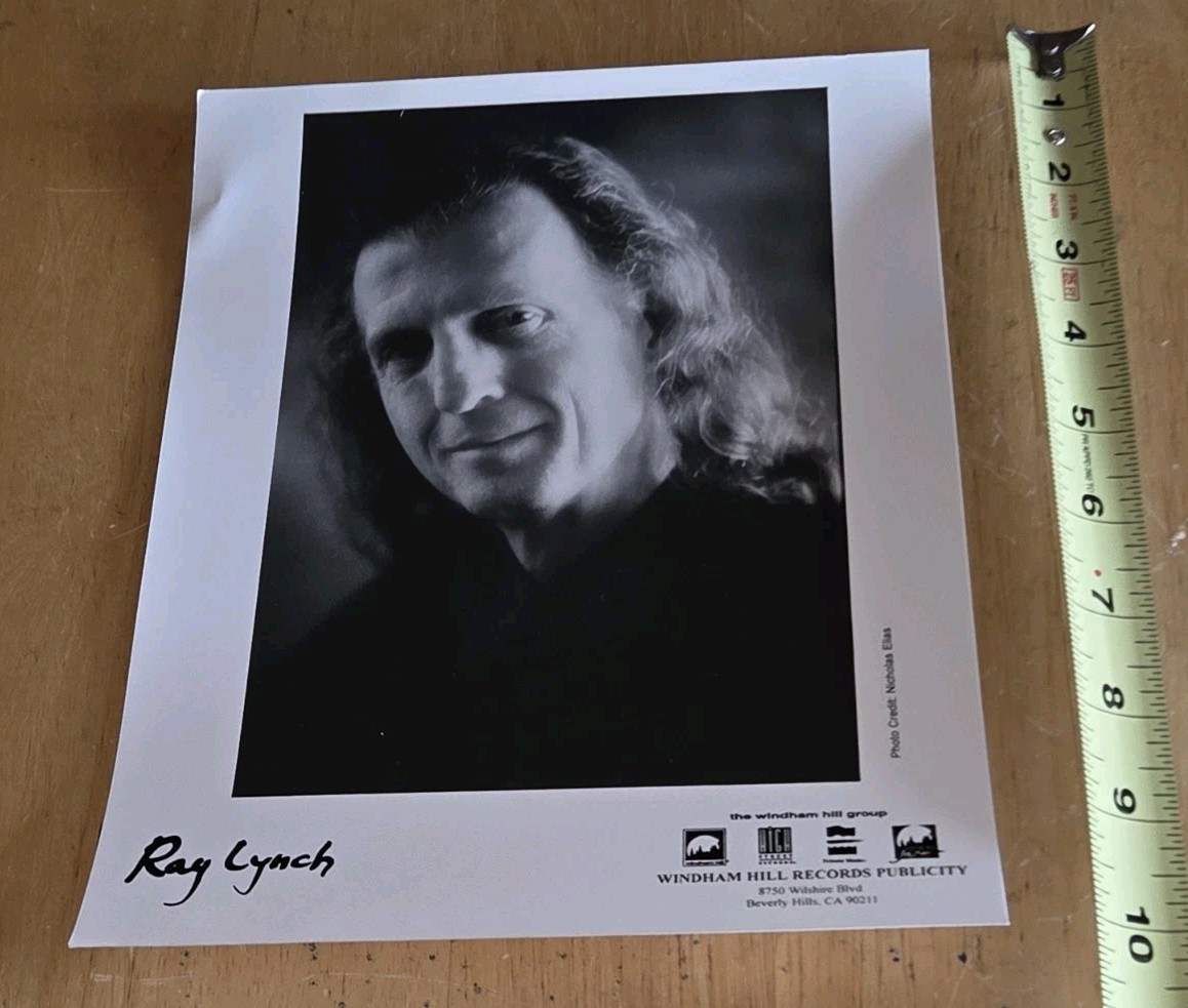 VTG Ray Lynch Promo Press Kit Hype Photo 8×10”. Windham Hill Records ORIGINAL