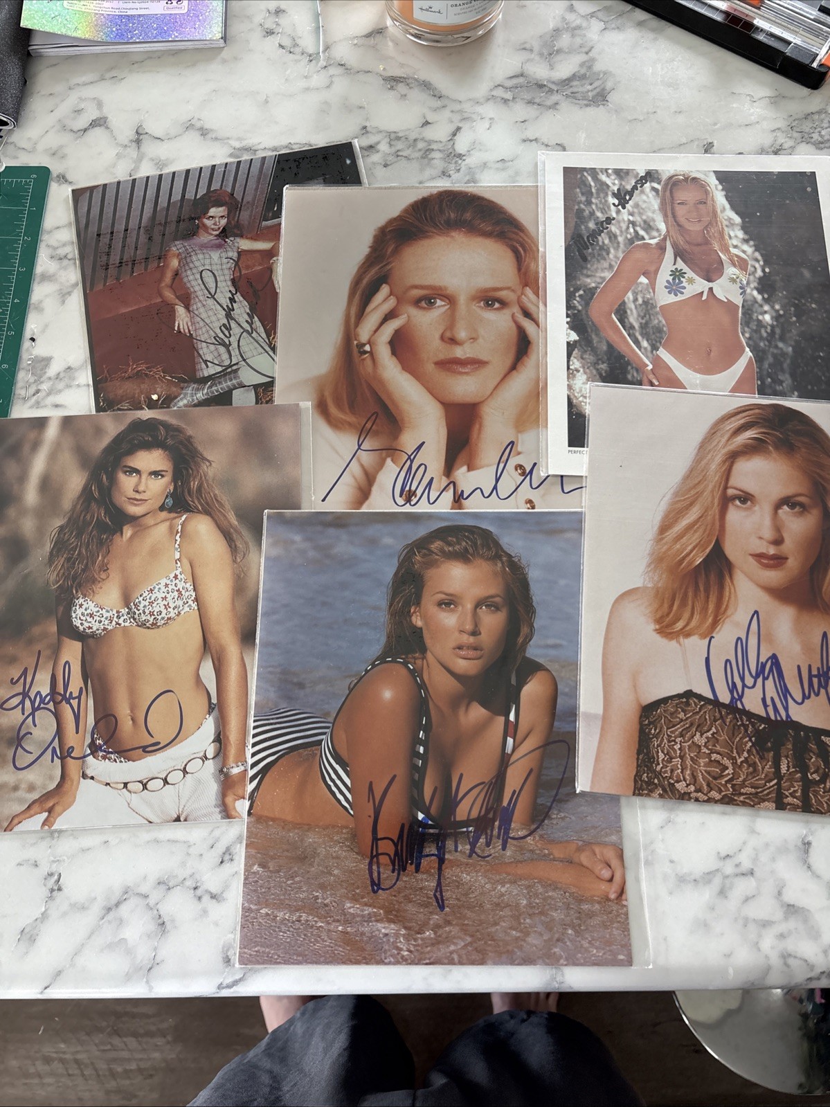 6 Hollywood Actress Signed 8×10 Photos with COA! Close, Ireland, Hall & More!
