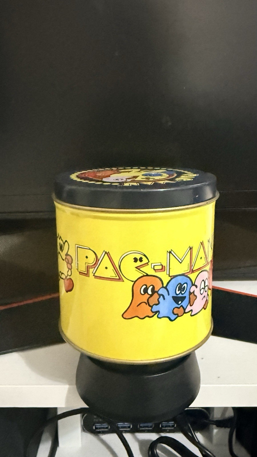 RARE VTG 1980 Pac-Man Video Game Tin Box Bally Midway Mfg. Co. 3.5” X 3.5”