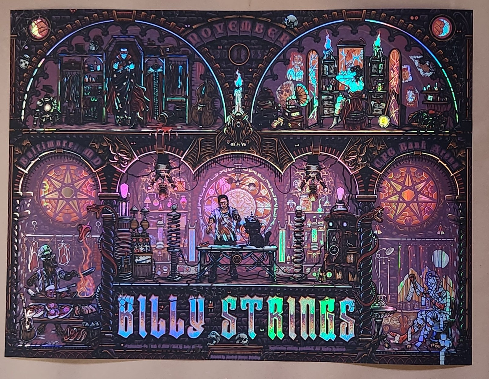 Billy Strings FOIL Baltimore Poster Night 2 Halloween Luke Martin AE S & N/40