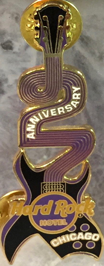 Hard Rock Hotel CHICAGO 2006 2nd Anniversary PIN “2” Neck Guitar – HRC #31070
