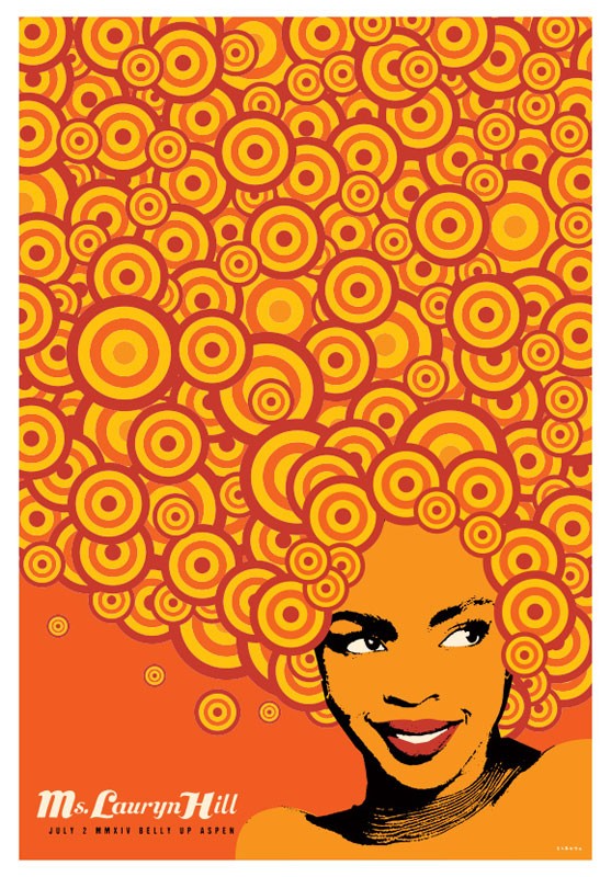 Scrojo Lauryn Hill Belly Up Aspen Colorado 2014 Poster Hill_1407