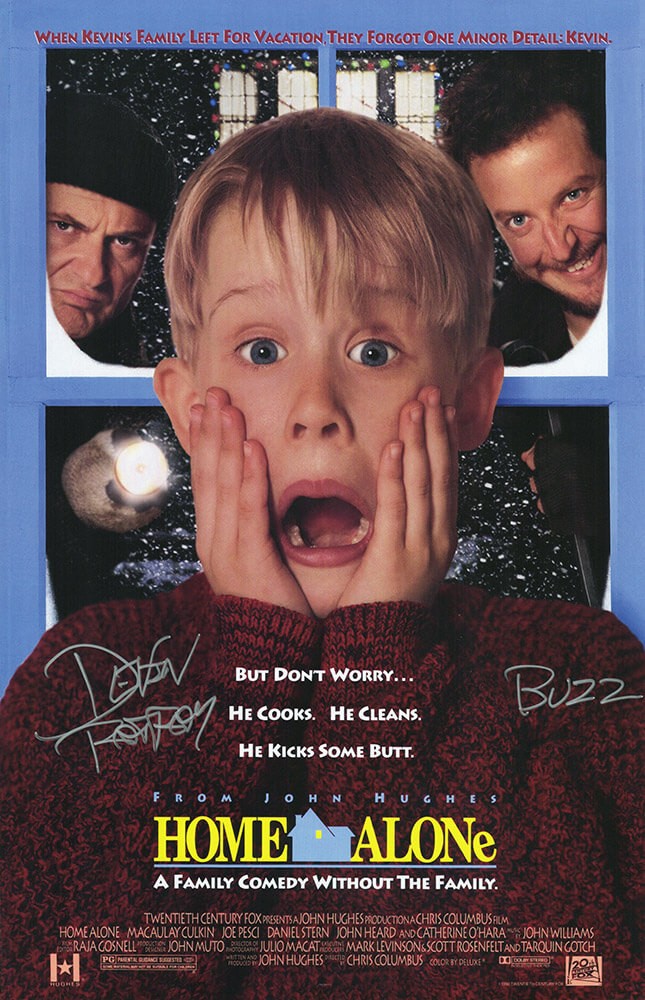 Devin Ratray Signed Home Alone 11×17 Movie Poster w/Buzz – (SCHWARTZ COA)