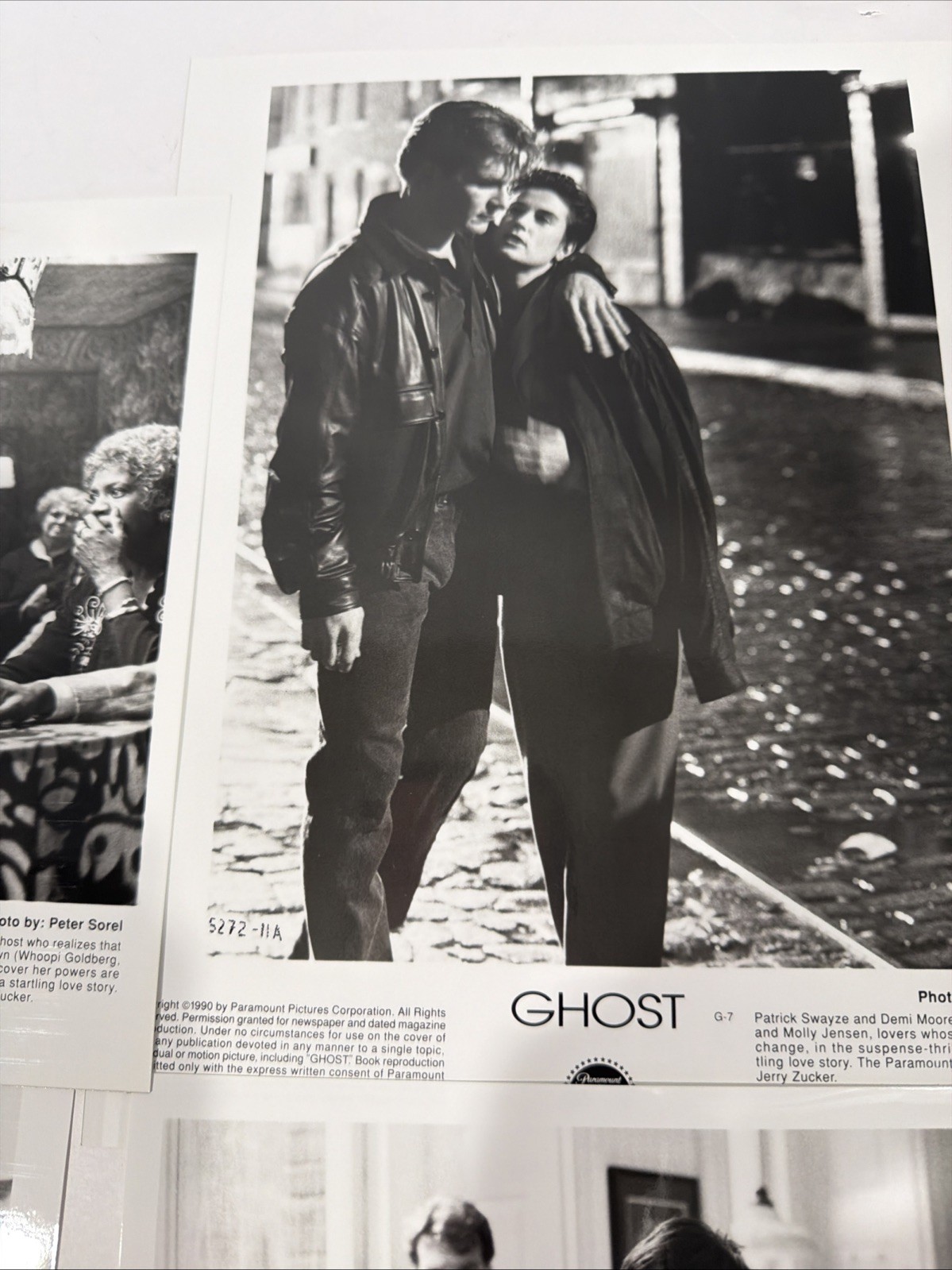 “Ghost” 199O Press Kit With 13 Photos, Featuring Patrick Swayze And Demi Moore