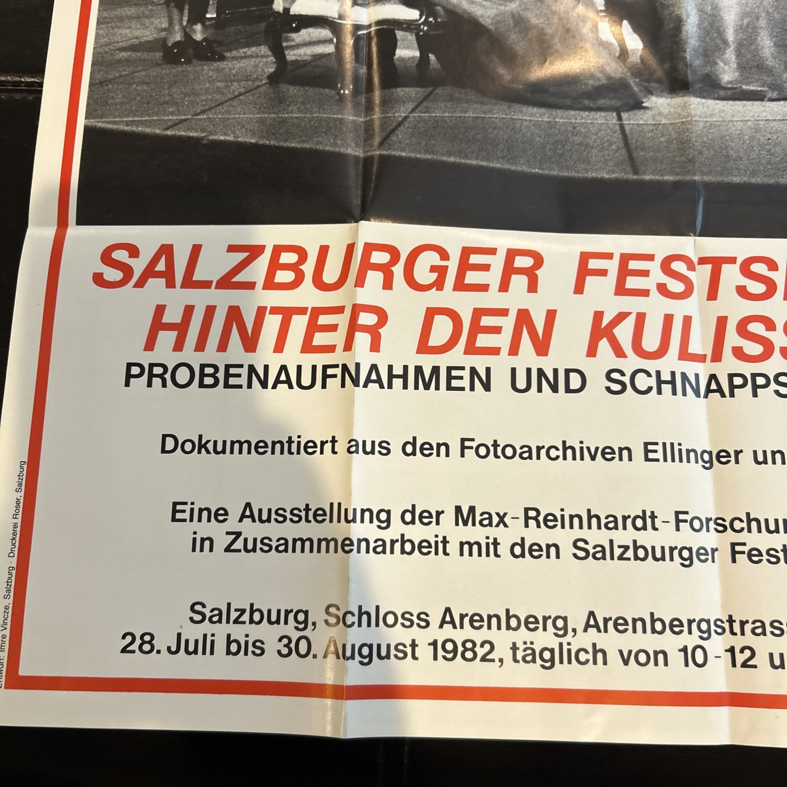 Salzburg Festival Original Theatre 1971 18×22 Poster Salzburger Festspiele T13