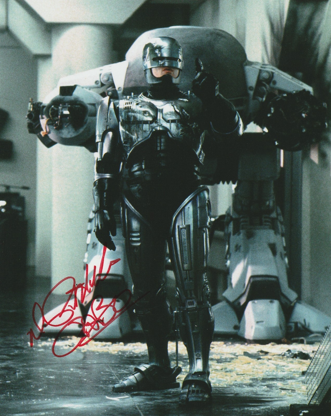 PETER WELLER SIGNED 8X10 COLOR PHOTO ROBOCOP 1987 AUTOGRAPH SCI-FI ORION