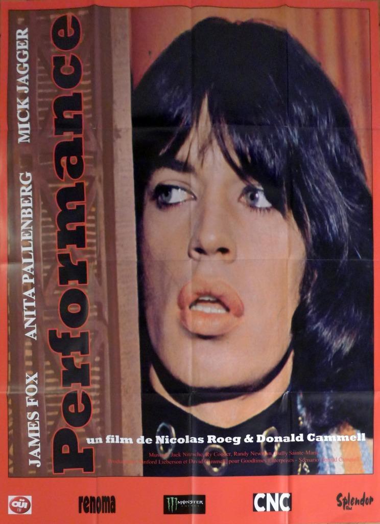 PERFORMANCE – MICK JAGGER / JAMES FOX – REISSUE LARGE FRENCH MOVIE POSTER